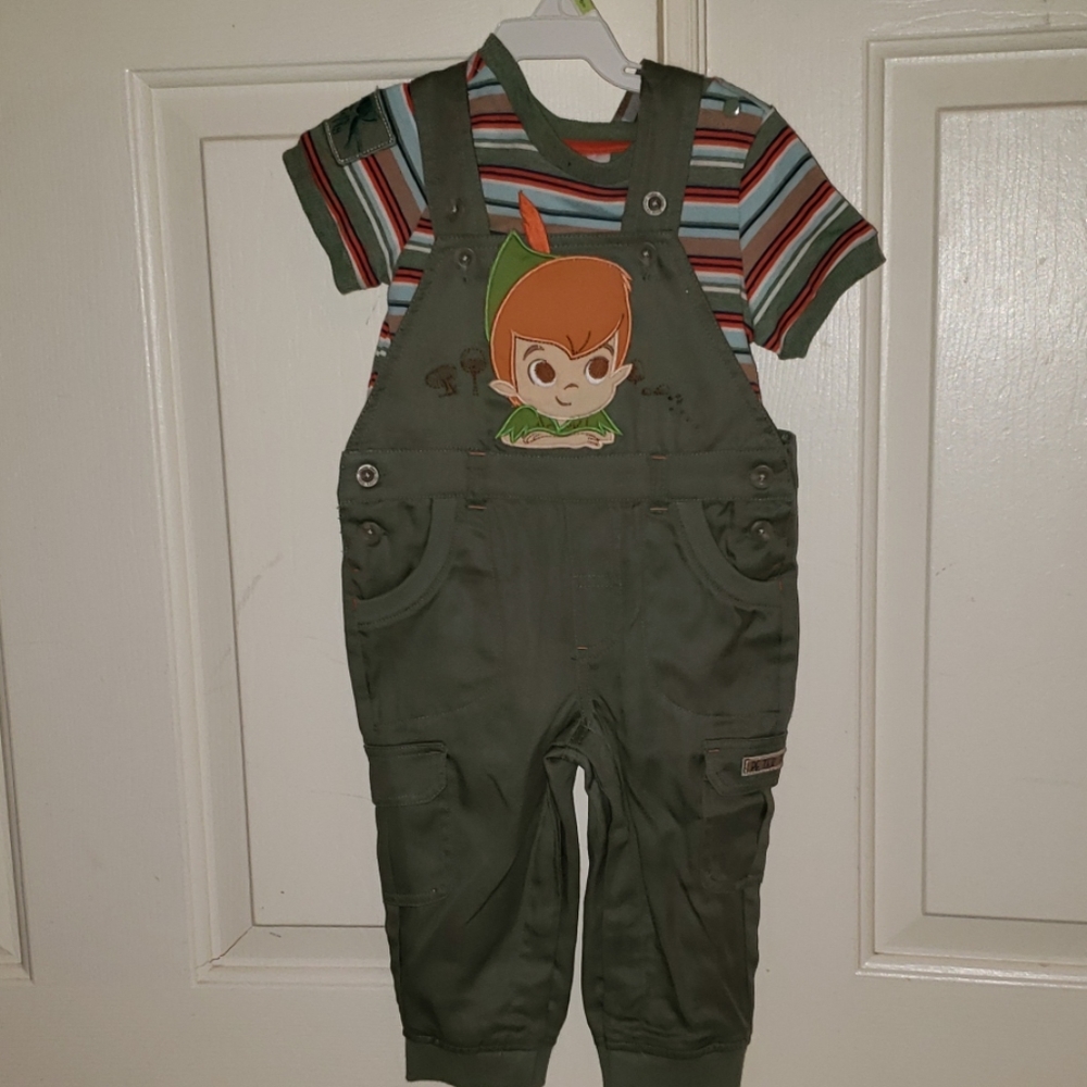Disney baby Peter pan overall set
